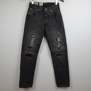 Levi's 501 '54 Jeans Men's Size 29x32 Black Denim Distressed READ MEASUREMENTS